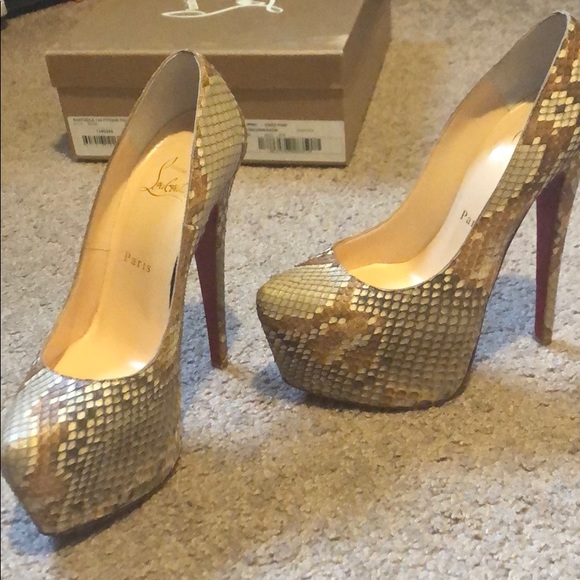 Python beige red bottoms - Picture 2 of 2